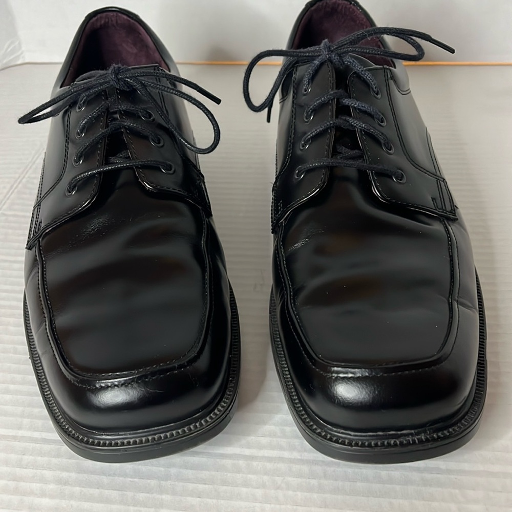 Rockport Men's Black Dress Shoes Size 10.5 Waterproof Leather Office Wedding - Picture 3 of 17